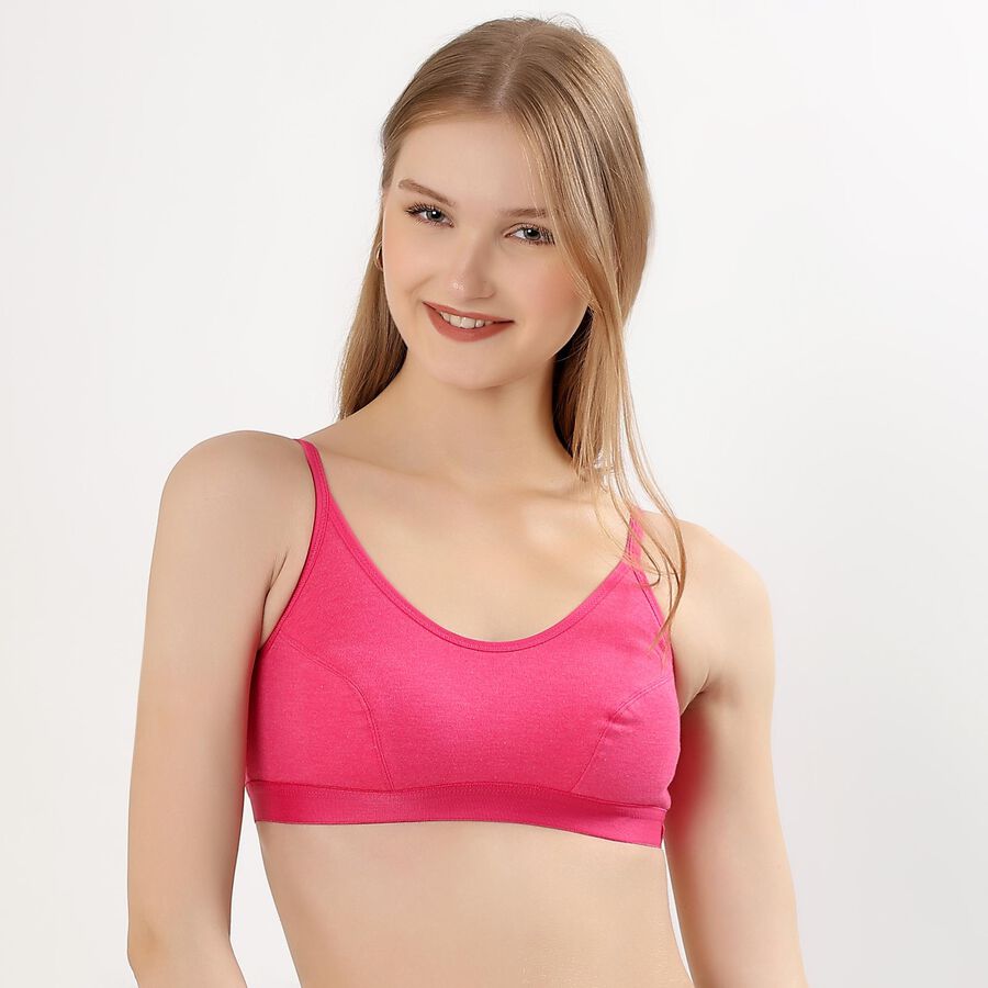 Ladies' Basic Bra, Fuchsia, large image number null