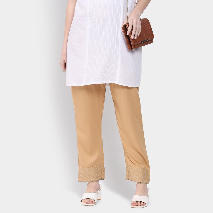 Ladies' Palazzos, गहरा पीला, large image number null