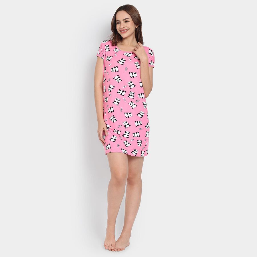 Ladies' Nighty, गुलाबी, large image number null