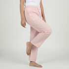 Women's Pink Relaxed Fit Elastic Waist Pyjama, गुलाबी, small