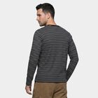 Men Navy Blue Round Neck Regular T-Shirt, नेवी ब्लू, small