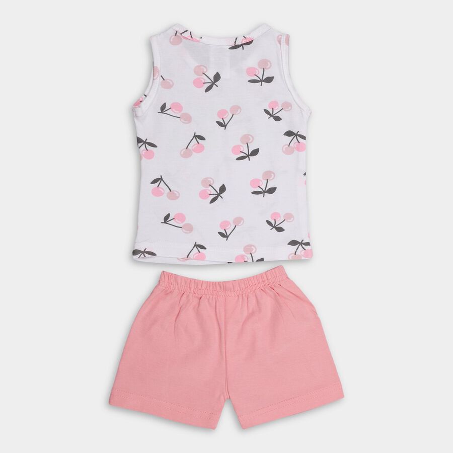 Infants' 100% Cotton Short Set , सफ़ेद, large image number null