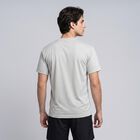 Men's Grey Round Neck Regular Drifit T-Shirt, Light Grey, small