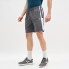 Men's Dark Steel Grey Regular Fit Sports Bermuda Shorts, Light Grey, small