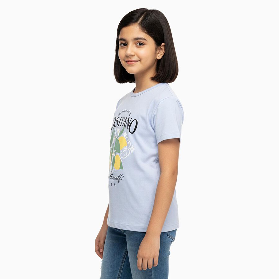 Girls' T-Shirt, Light Blue, large image number null