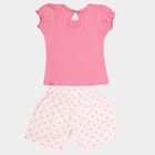 Infants Cotton Shorts Set, Pink, small image number null