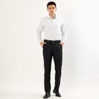 Men's Light Grey Classic Formal Shirt, Light Grey, small