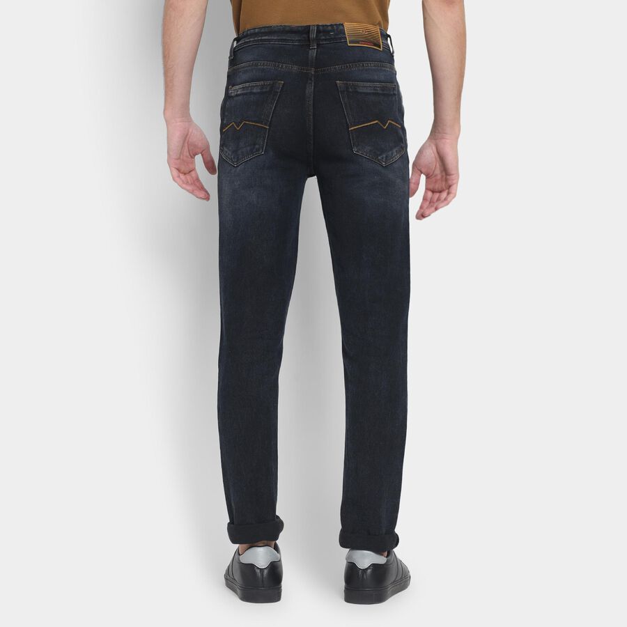 Men's Slim Fit Jeans, गहरा नीला, large image number null