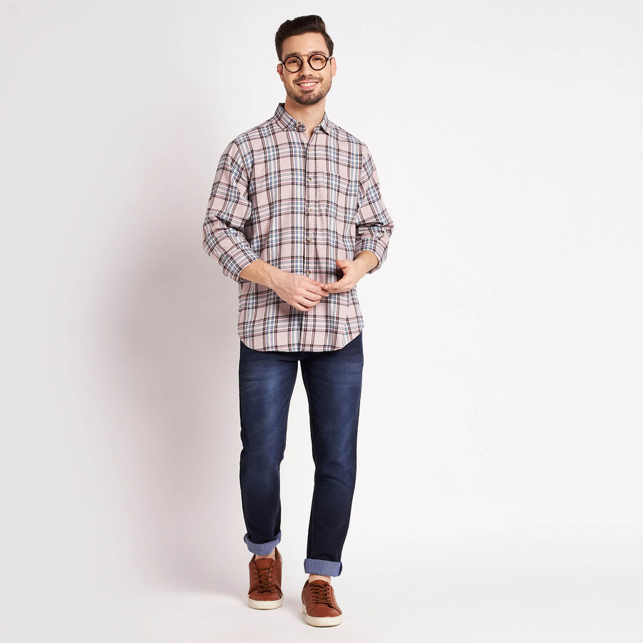 Checks Casual Shirt, Pink, large image number null