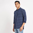 Checks Casual Shirt, Navy Blue, small image number null