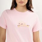 Ladies' 100% Cotton Round Neck T-Shirt , Pink, small image number null
