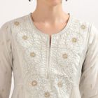 Ladies' Kurta, हल्का ग्रे, small image number null