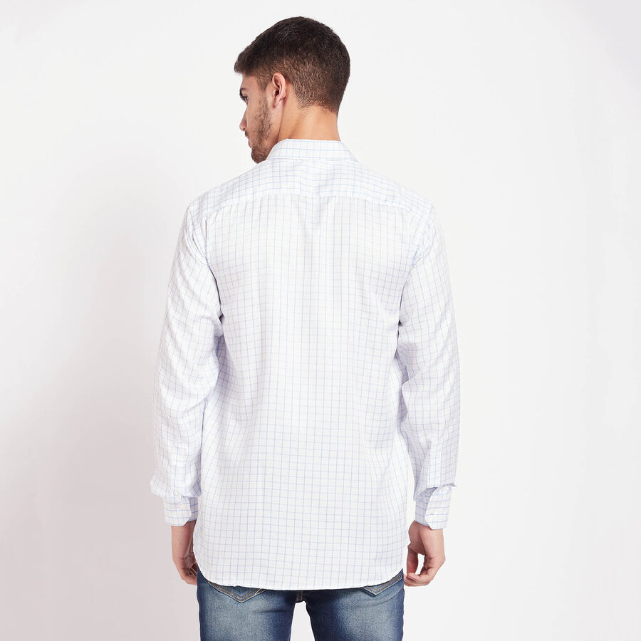 Checks Formal Shirt, White, large image number null
