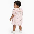 Infants Light Pink Cotton Half Sleeve Round Casual Shirt, Light Pink, small