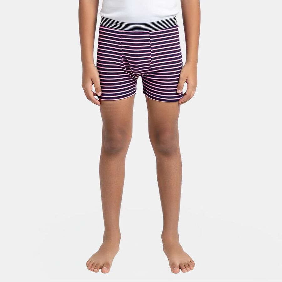 Boys Navy Blue Regular Fit Cotton Briefs, नेवी ब्लू, large