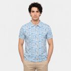 Men's Light Blue Cotton Polo Neck Polo T-Shirt, Light Blue, small