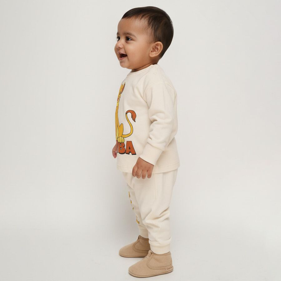 Infants' 100% Cotton Baba Suit, Beige, large image number null