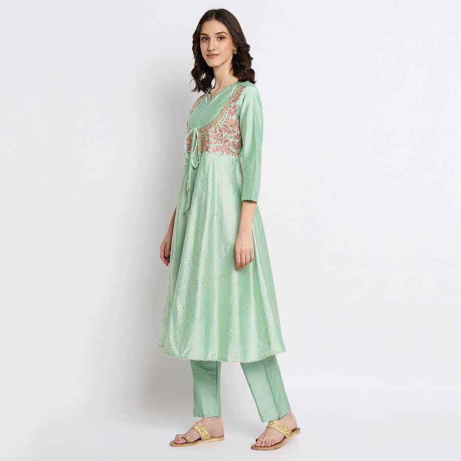 Ladies' Ethnic Set , Light Green, large image number null