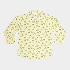 Infants Cotton Printed Casual Shirt, Yellow, small image number null