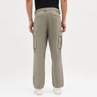 Men's Slim Fit Casual Trousers, Light Green, small image number null