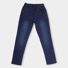 Boys Deep Midnight Navy Regular Fit Faded Jeans, गहरा नीला, small image number null