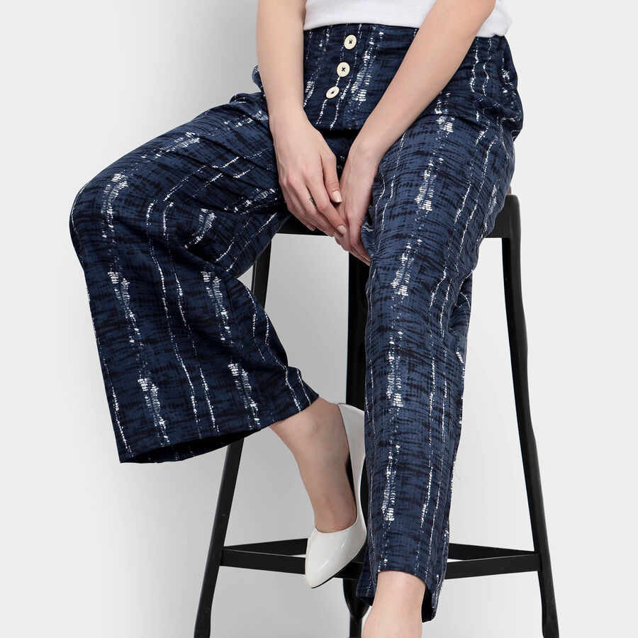 Printed Palazzo, Navy Blue, large image number null