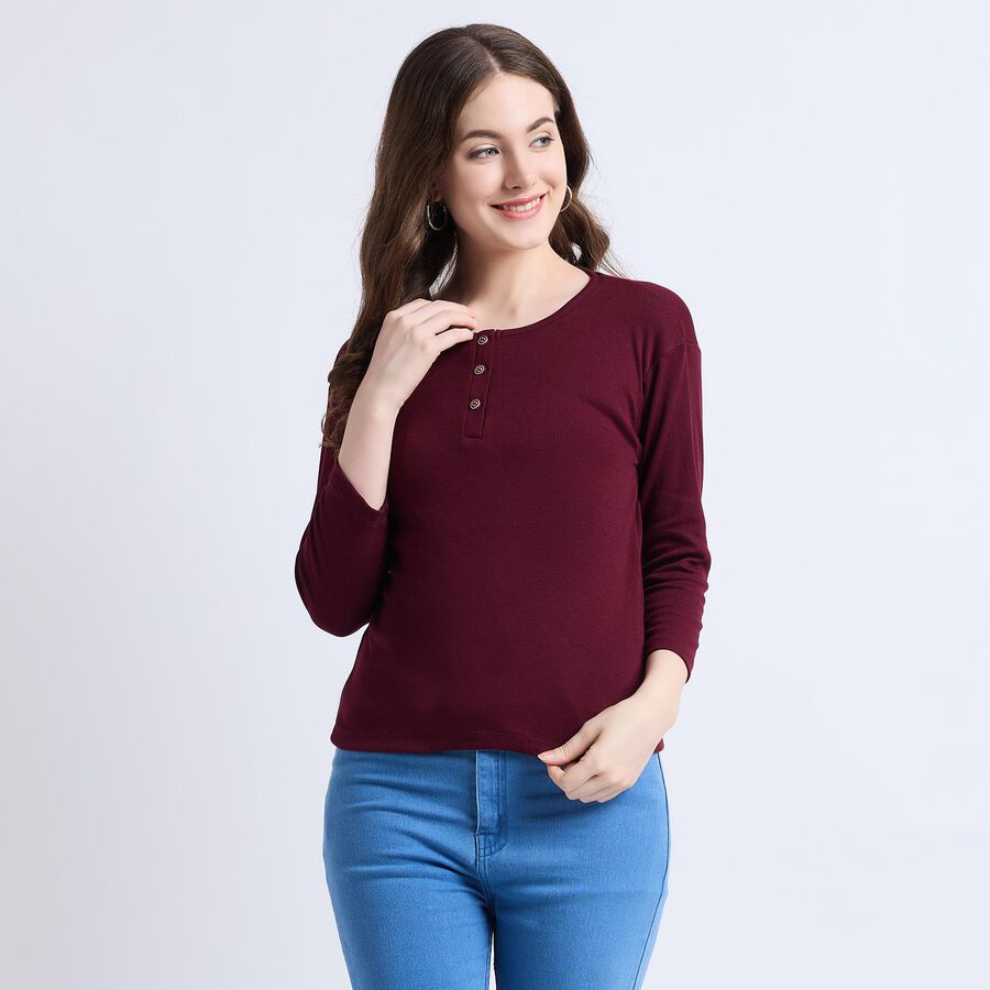 Ladies' Top , Wine, large image number null