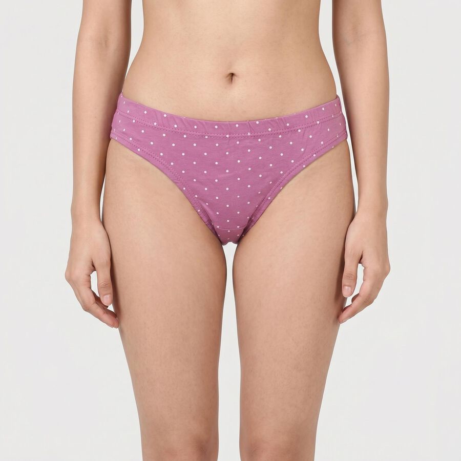 Women's Assorted Regular Fit Polka Dot Panty, चुनिंदा, large