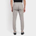 Men's Slim Fit Casual Trousers, Light Grey, small image number null