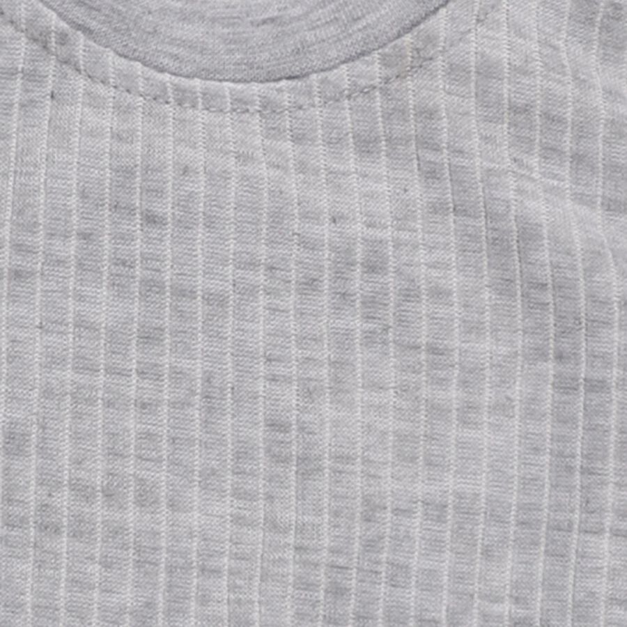 Boys' Thermal Upper, Melange Light Grey, large image number null