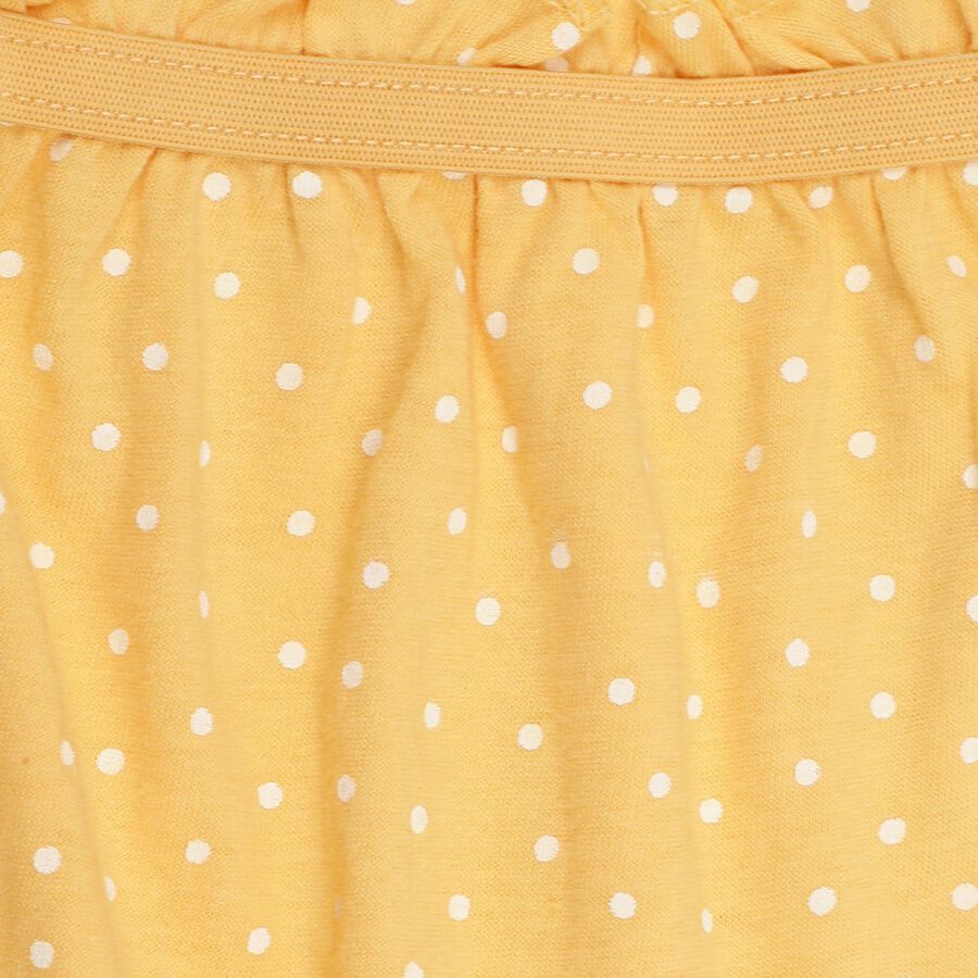 Girls' 100% Cotton Bloomer, पीला, large image number null