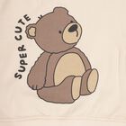 Infants Soft Beige Crew Neck Casual Sweatshirt, Beige, small image number null