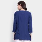 Ladies' Kurti, नेवी ब्लू, small image number null