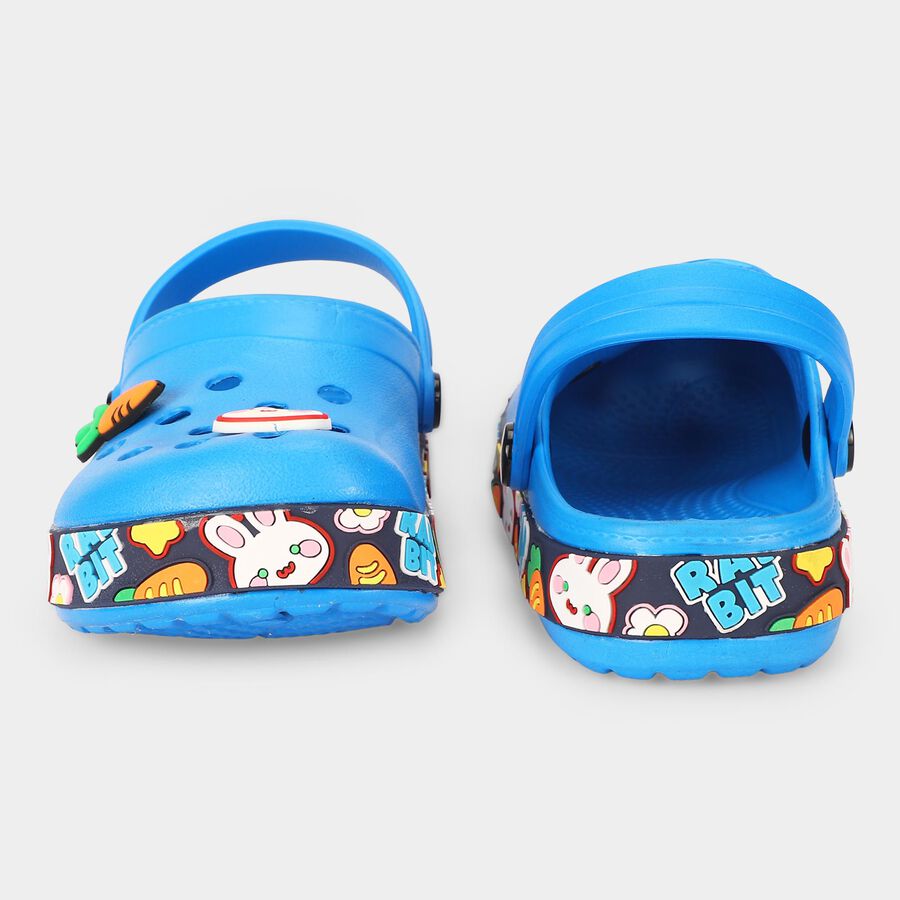 Girls' Blue Slingback Clogs Sandals, Blue, large