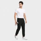 Men's Black Jogger Fit Track Pants, Black, small