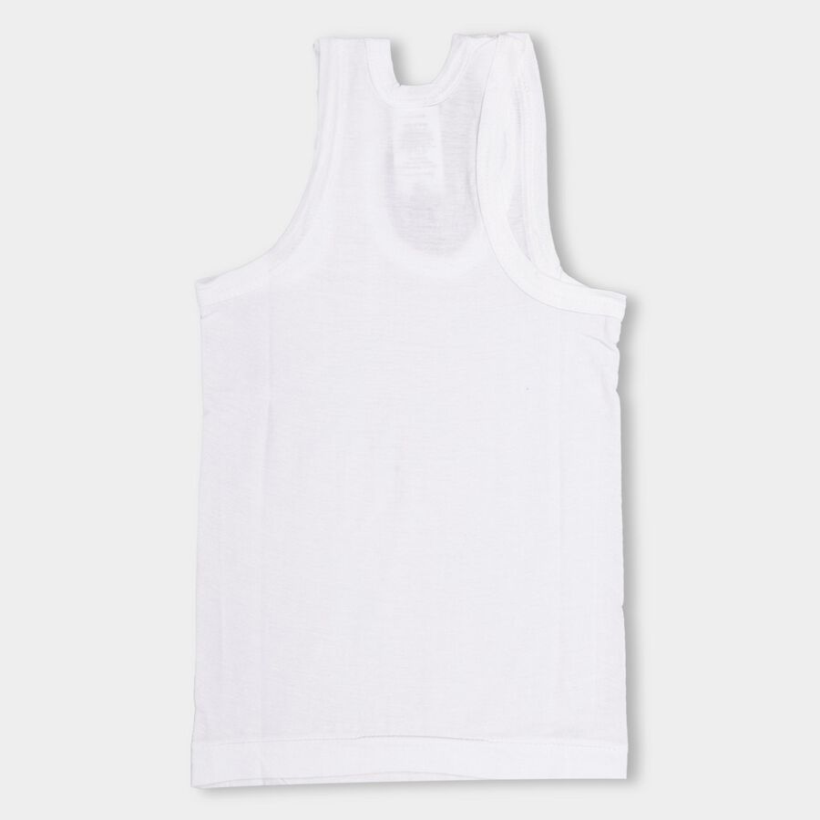 Boys' 100% Cotton Vest (Pack of 2), हल्का नीला, large image number null