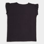 Girls' 100% Cotton T-Shirt , काला, small image number null