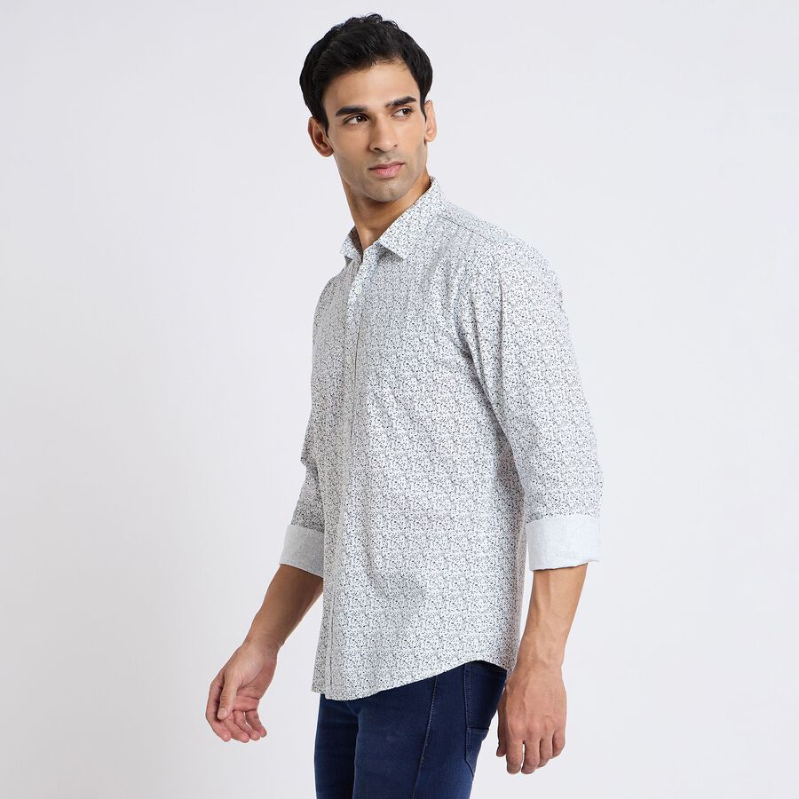 Men's 100% Cotton Casual Shirt, सफ़ेद, large image number null