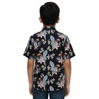 Boys' Black Cotton Half Sleeve Classic Casual Shirt, नेवी ब्लू, small image number null