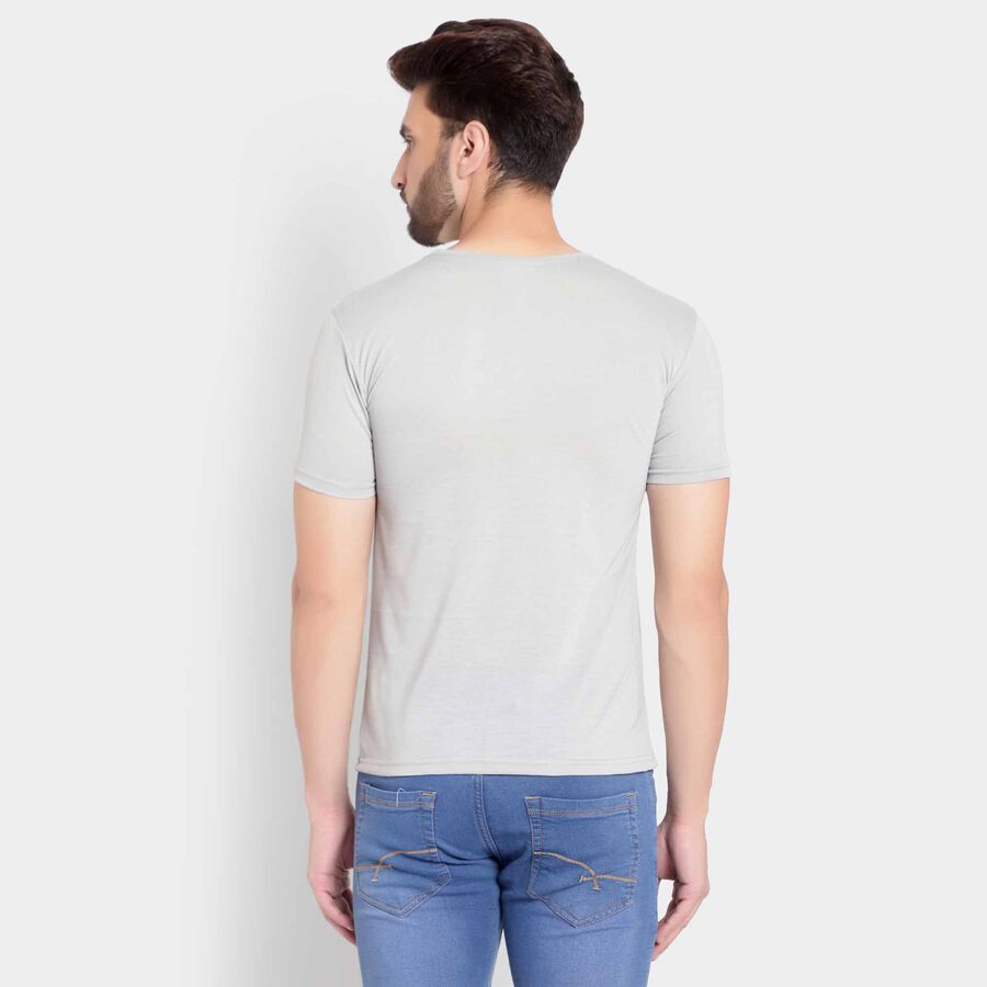 Round Neck T-Shirt, Light Grey, large image number null