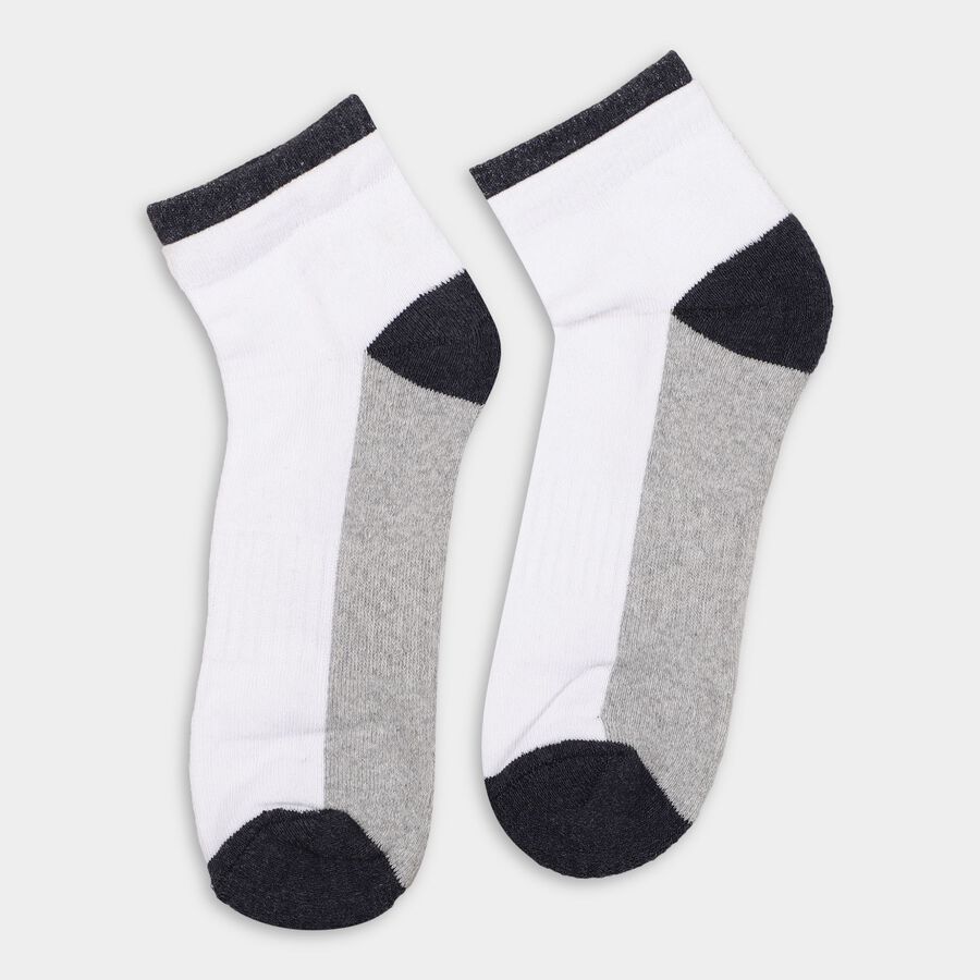 Men's Socks (Pack of 3), Black, large