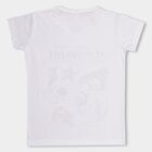 Ocean Life Theme Girls' T-Shirt, White, small image number null