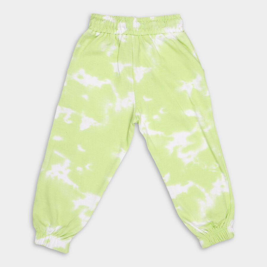 Girl's Cotton Pyjama, Light Green, large image number null