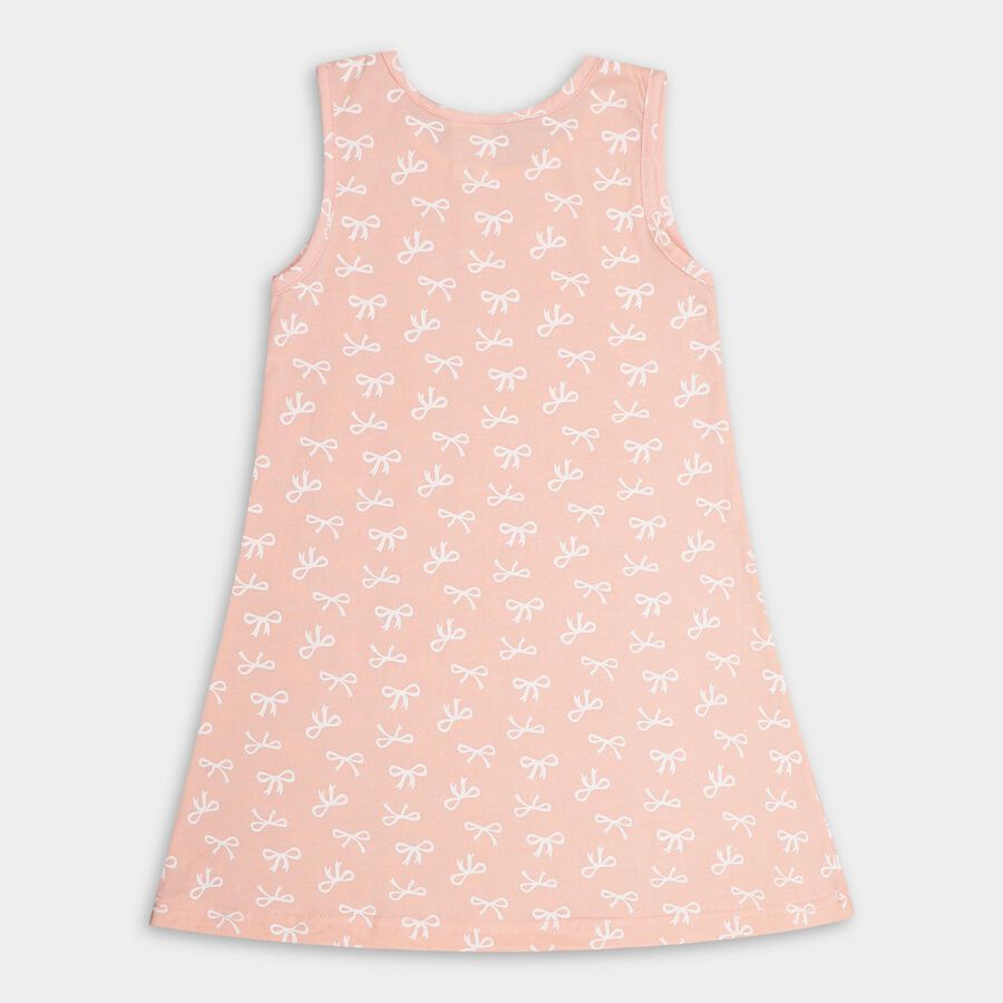 Girls' Frock, Peach, large