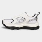Men's Bright Snow White Lace-Up Sports Shoes, White, small image number null