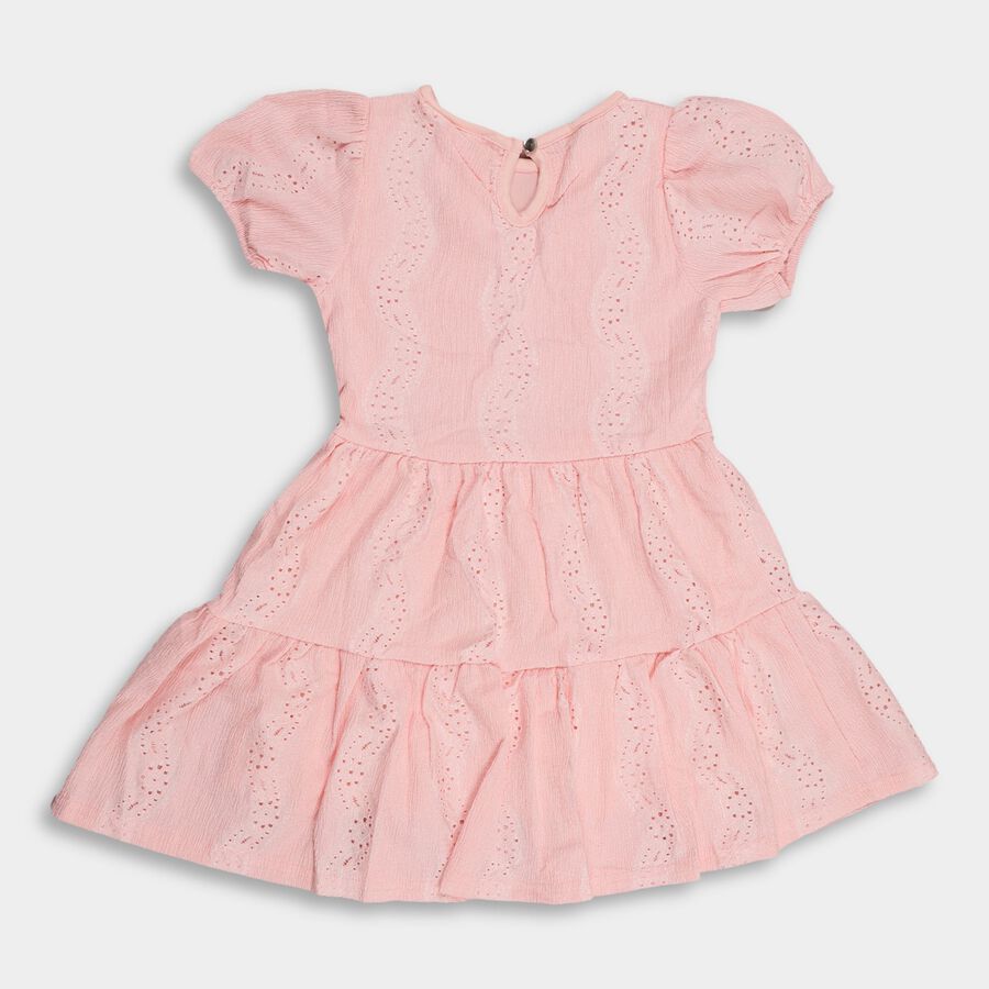 Girls' Frock , गुलाबी, large image number null