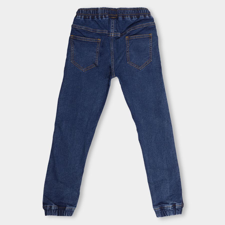Boys' Cargo Jeans , Mid Blue, large image number null