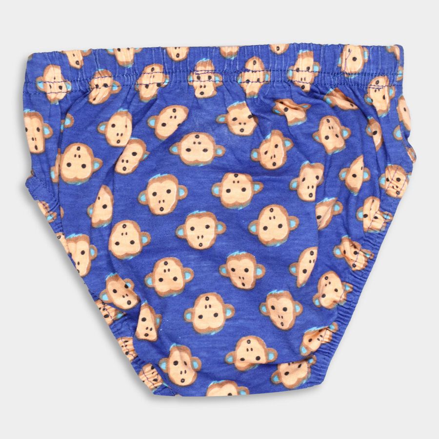 Boys' 100% Cotton Briefs, Mid Blue, large image number null