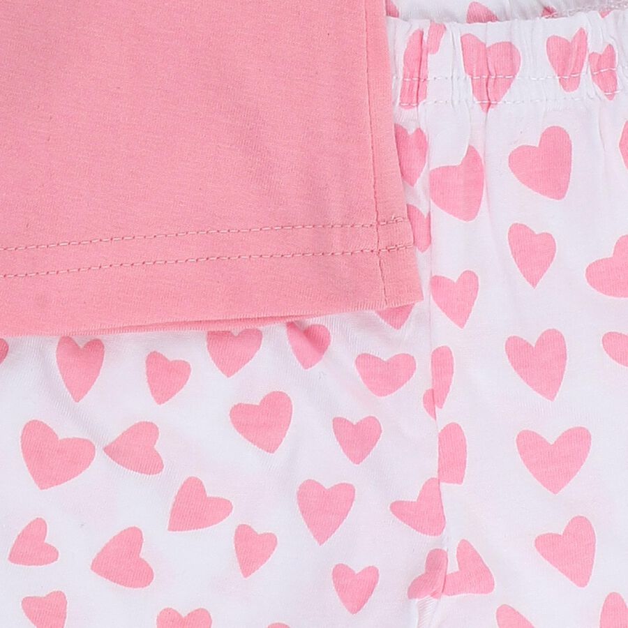 Infants' 100% Cotton Short Set, Pink, large image number null