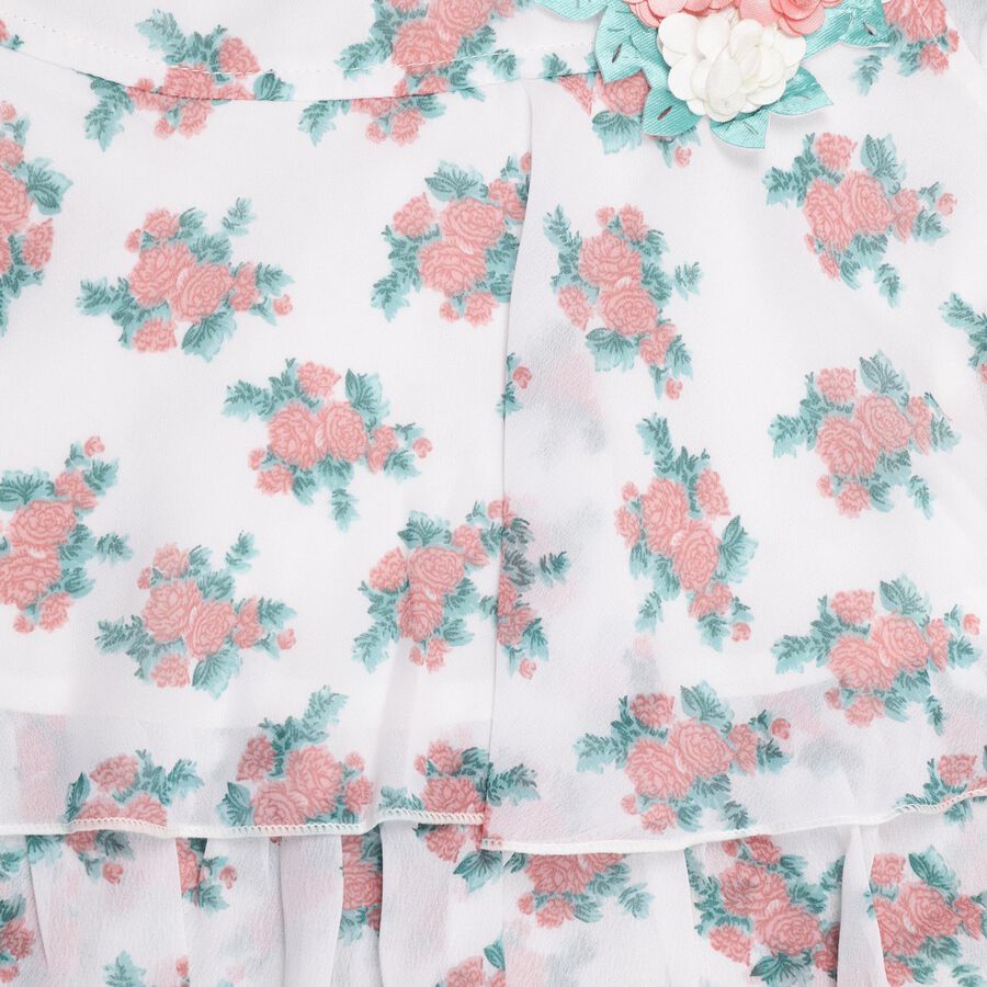 Girls' Top Skirt, पीच, large image number null